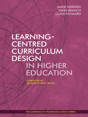 cover image of Learning-Centred Curriculum Design in Higher Education